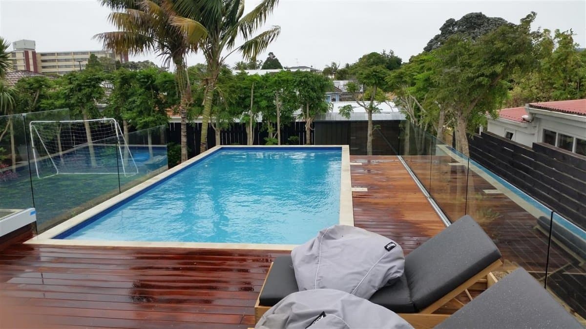 Completed pool ready for use