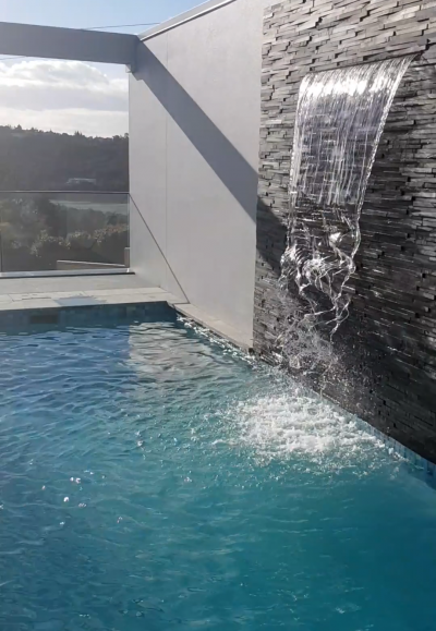 Water features pool project